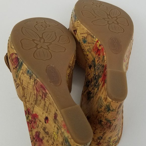 B.O.C Concepts Born 7 Cork Platform Sandal Floral - Picture 7 of 12